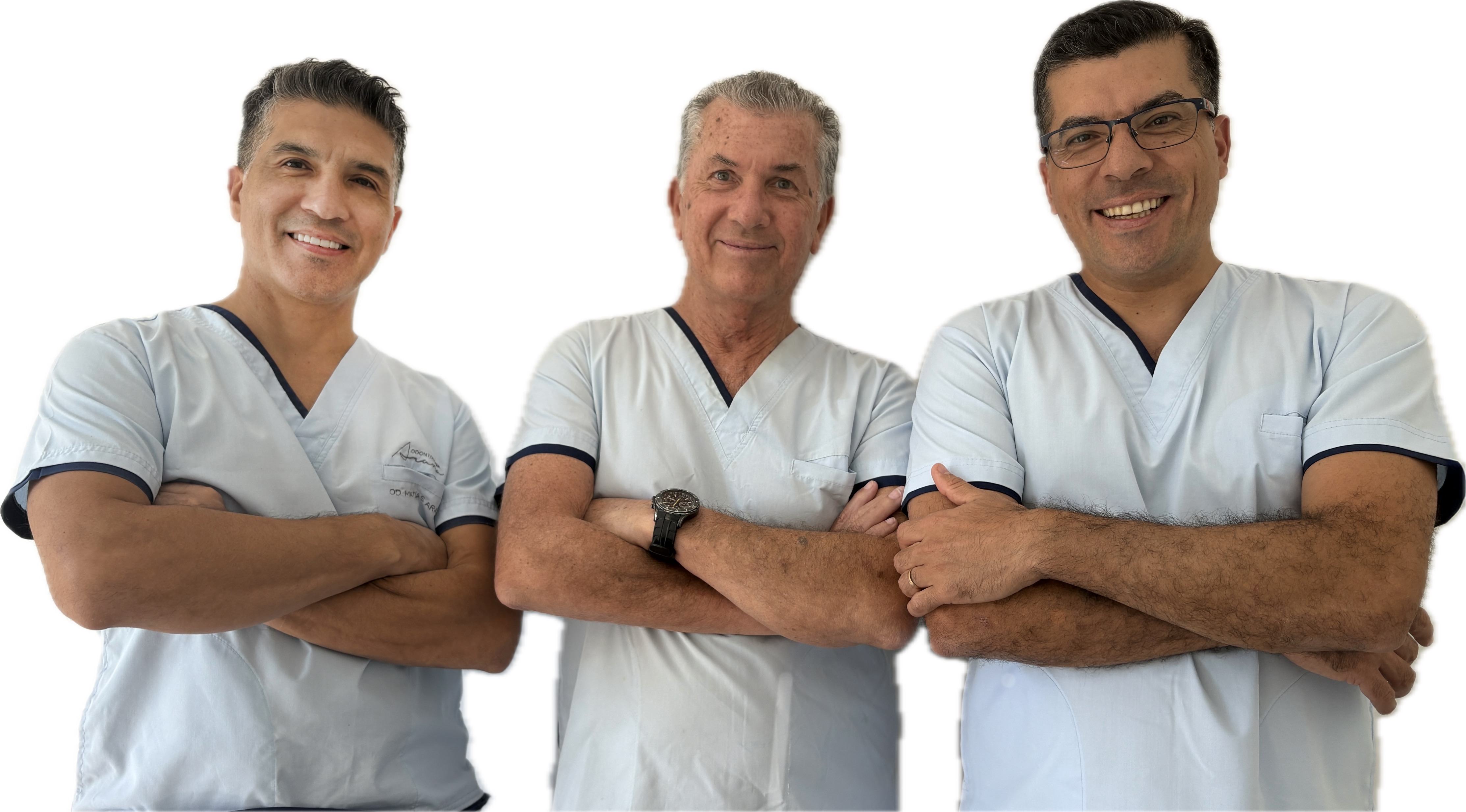 Od. Matías Arana, Od. Adolfo Mario Arana y Od. Mario Arana